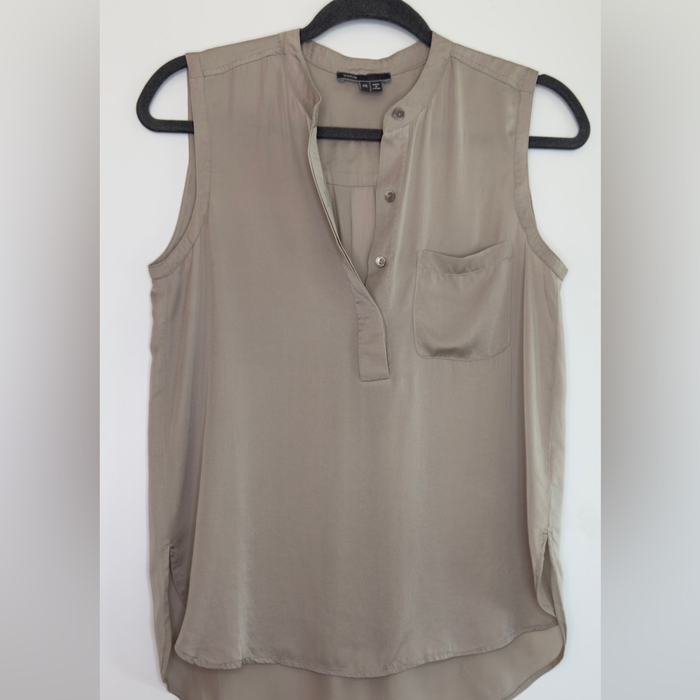 Vince Women's Sleeveless Blouse - Taupe